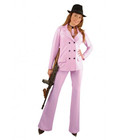 Pink Gangster Moll ADULT EX HIRE FOR SALE